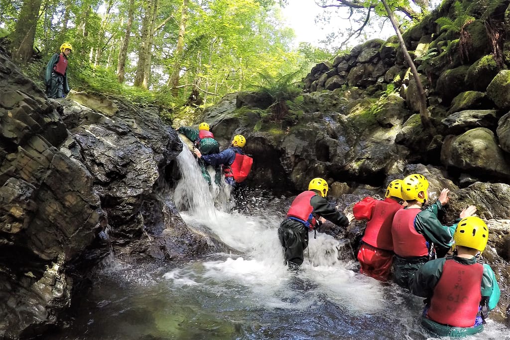 Scouts white water