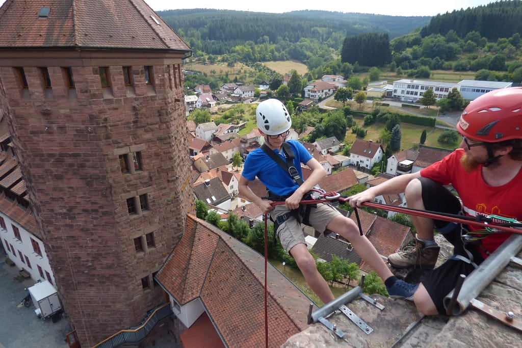 scout abseiling